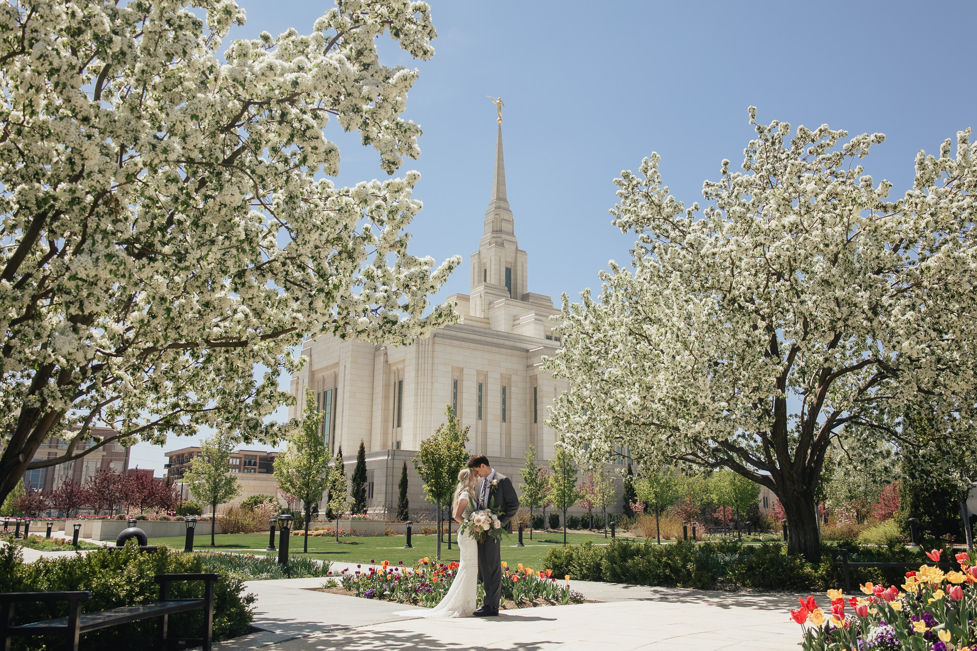 Jacob & Grace’s Ogden Temple and Grand View Reception Center Spring Wedding